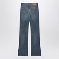 Blue jeans with slits