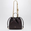 Mini purple shoulder bag with chain