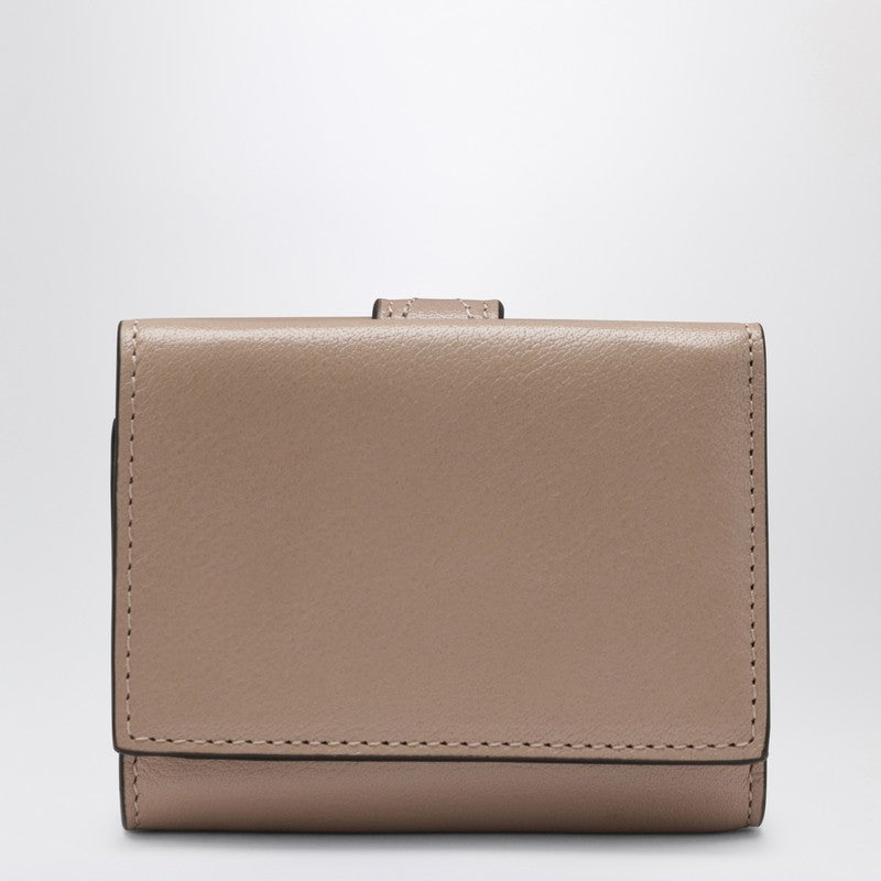 Mini pink Paddington trifold leather wallet