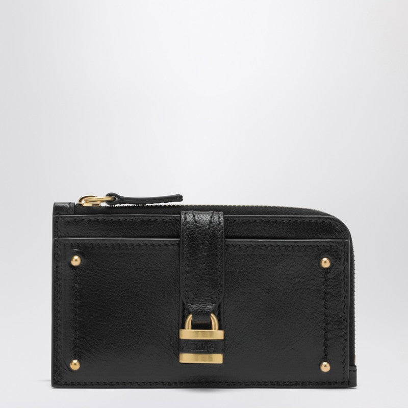 Small black Paddington coin purse with card slots