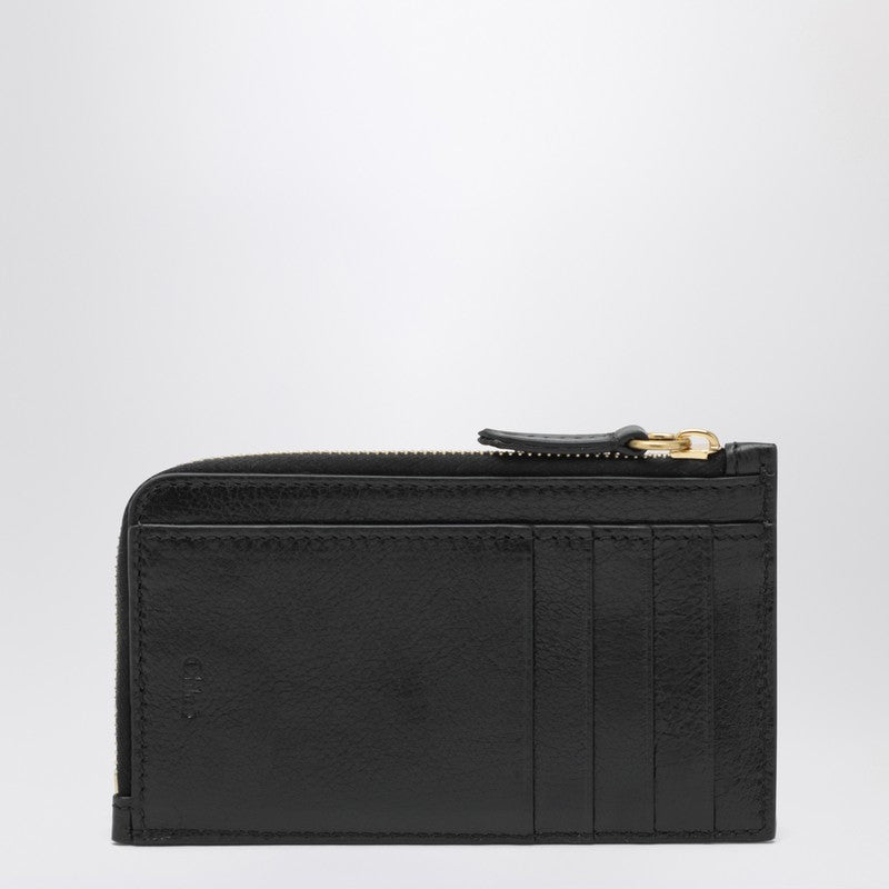 Small black Paddington coin purse with card slots
