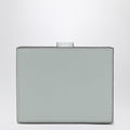 Paddington square wallet in aqua blue leather