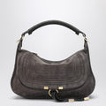 Small brown suede Marcie bag
