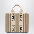 Woody little bag in beige canvas