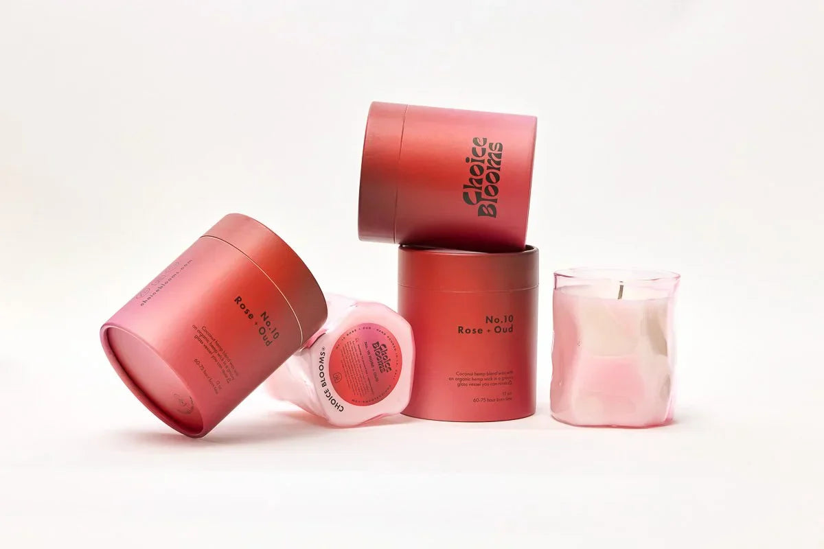 Choice Blooms No.10 Rose + Oud Candle
