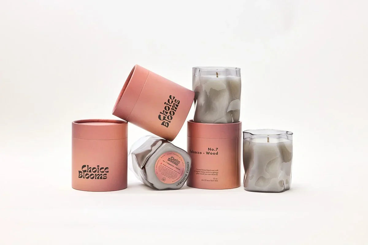Choice Blooms No. 7 Tobacco + Wood Candle