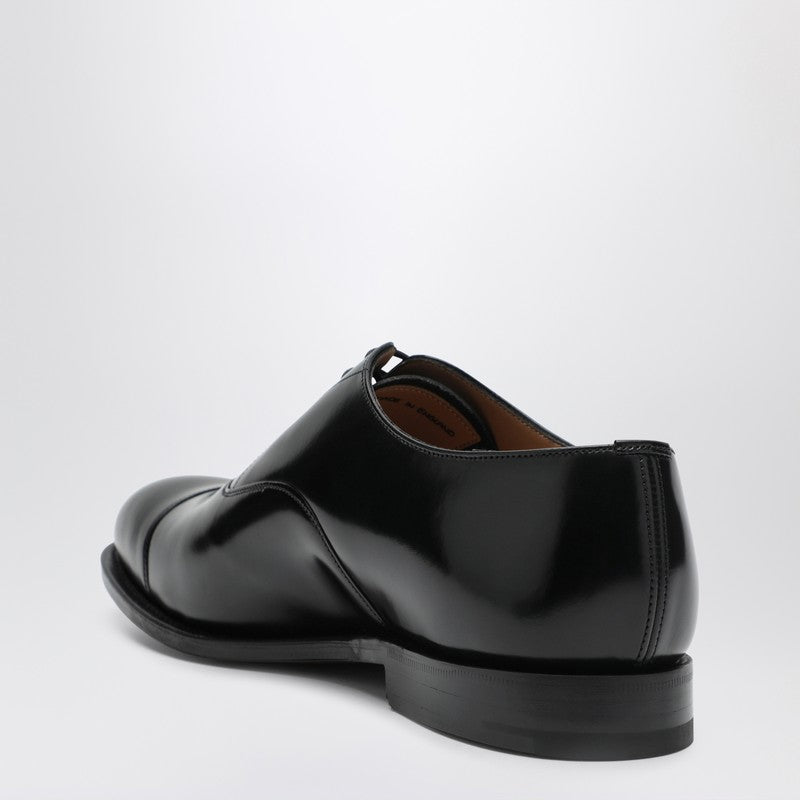 Black smooth leather Consul lace-up shoes