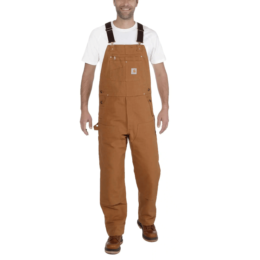 Carhartt 102776 Relaxed Fit Duck Bib Overall CARHARTT BROWN / Waist 30" / Leg 30"