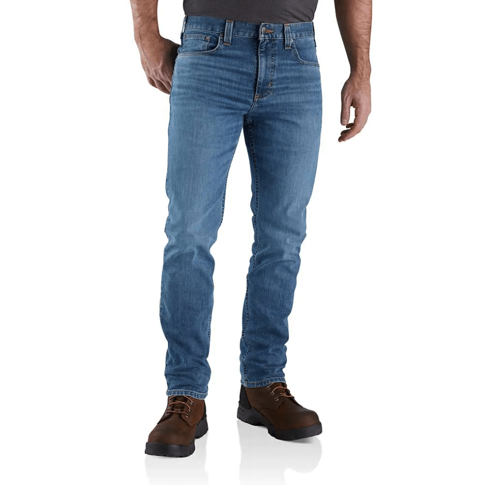 Carhartt 102807 Rugged Flex Straight Fit 5 Pocket Tapered Jean HOUGHTON / Waist 38" / Leg 32"