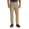 Carhartt 102821 Rugged Flex Straight Fit Canvas 5-Pocket Tapered Work Pant Trouser DARK KHAKI / Waist 38" / Leg 34"