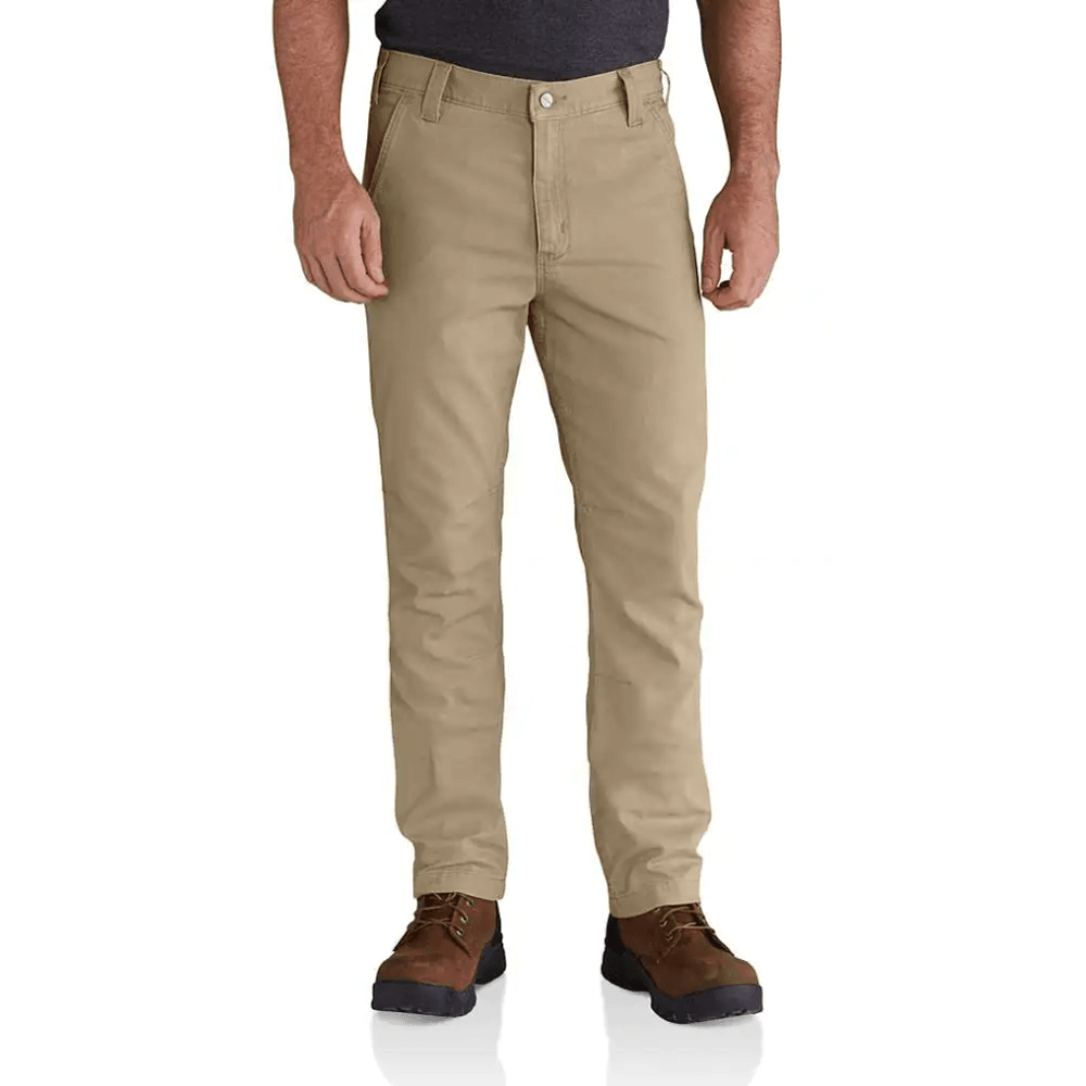 Carhartt 102821 Rugged Flex Straight Fit Canvas 5-Pocket Tapered Work Pant Trouser DARK KHAKI / Waist 38" / Leg 34"