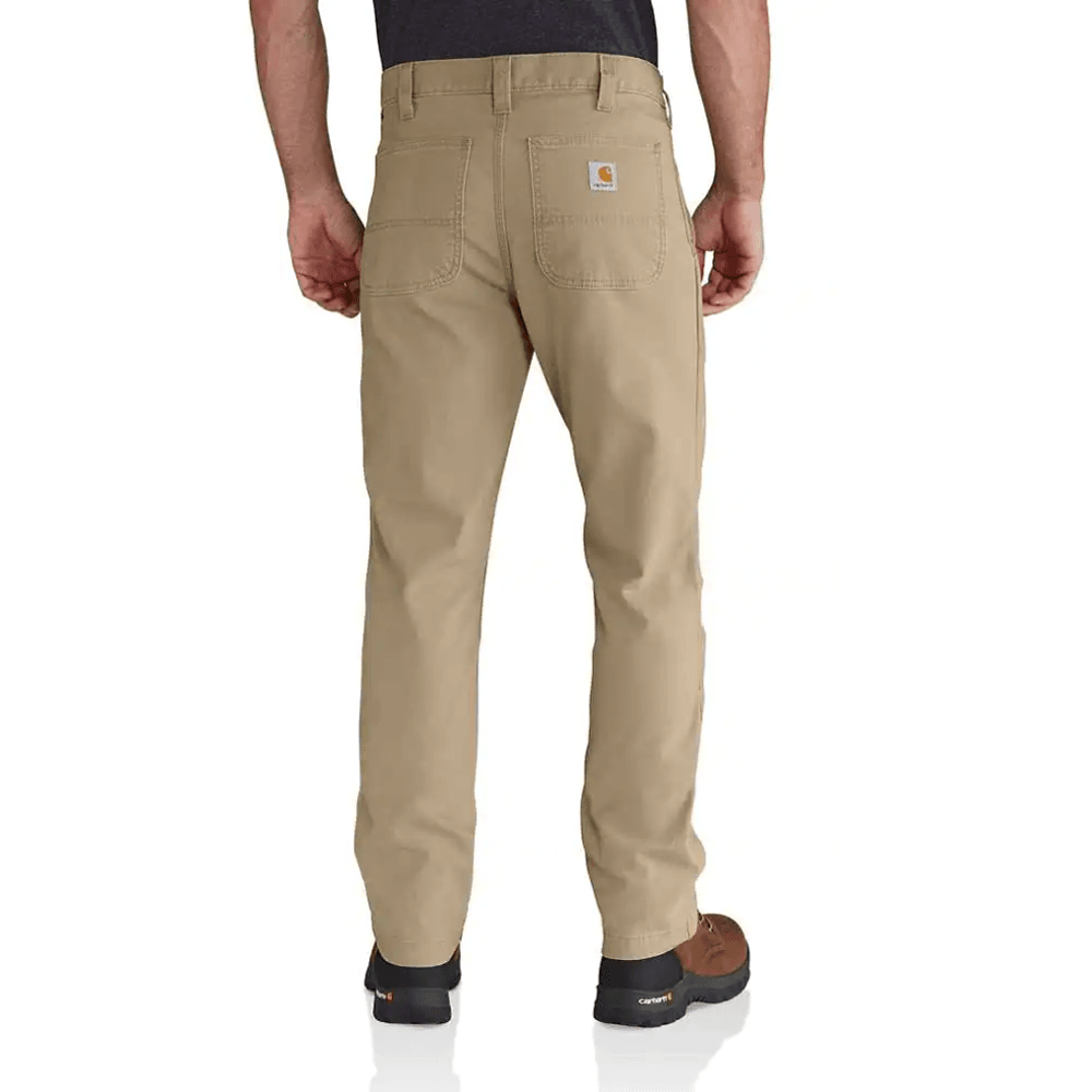 Carhartt 102821 Rugged Flex Straight Fit Canvas 5-Pocket Tapered Work Pant Trouser DARK KHAKI / Waist 38" / Leg 34"
