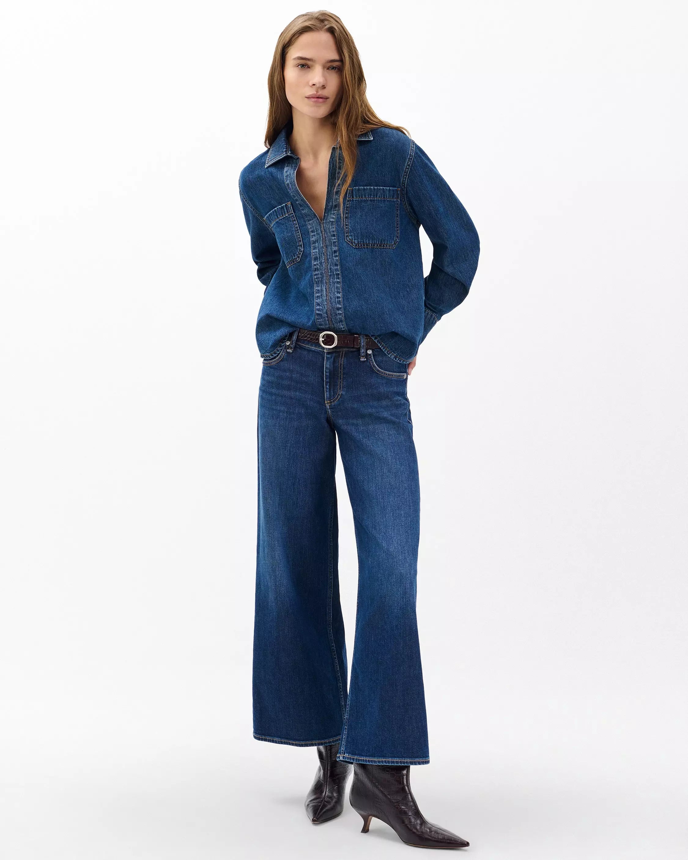 Rag & Bone Channing LS Shirt in Kenme