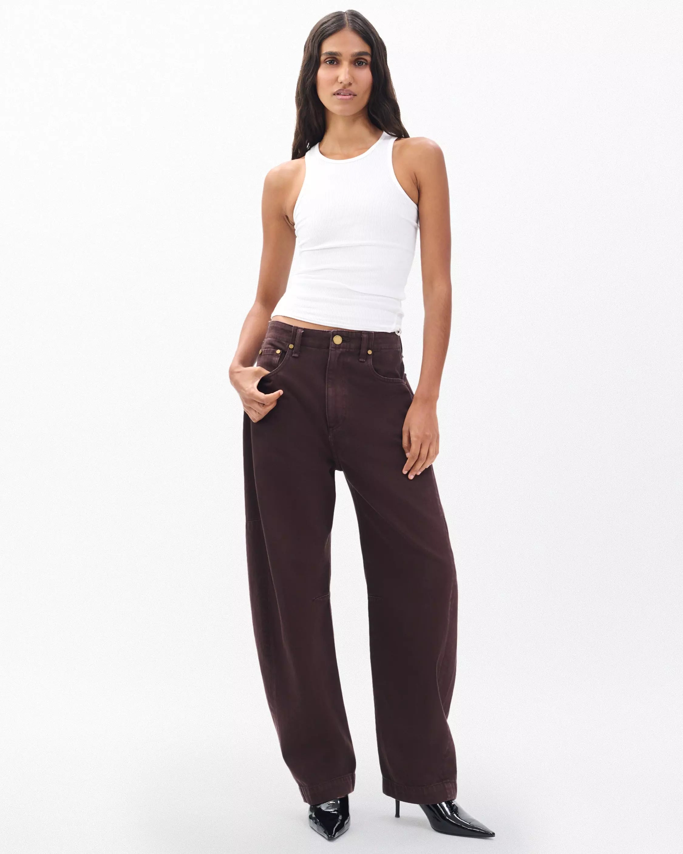 Rag & Bone Charlie Barrel in Espresso