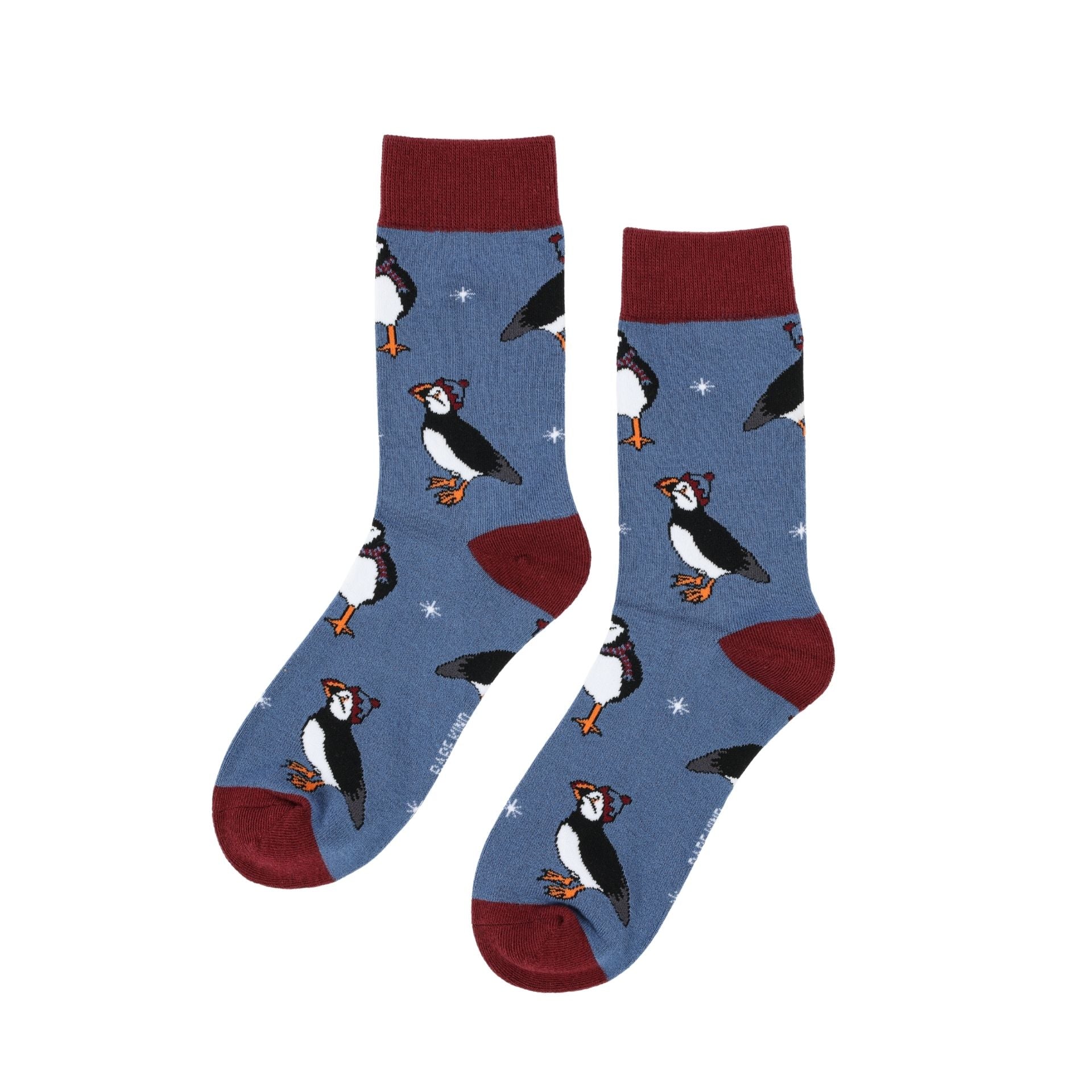 Bare Kind Christmas Stocking Blue Bamboo Socks | 3 Pack