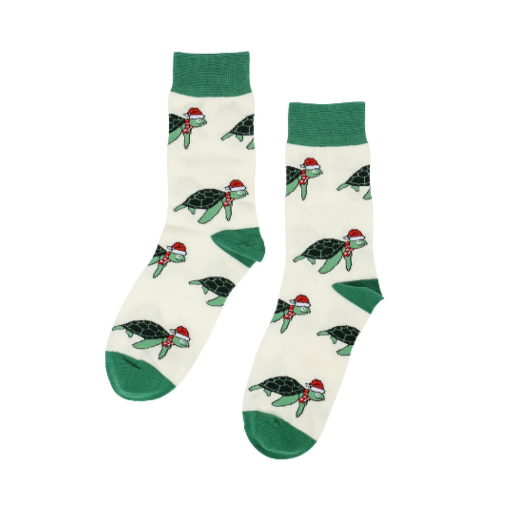 Bare Kind Christmas Stocking Pink & Green Bamboo Socks | 3 Pack