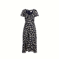 Cinq à Sept Isha Poppies Dress - Navy
