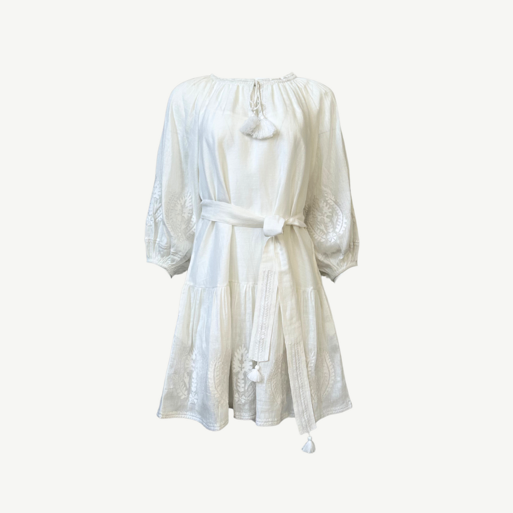 Citrus Gabi Baoli Tunic - White