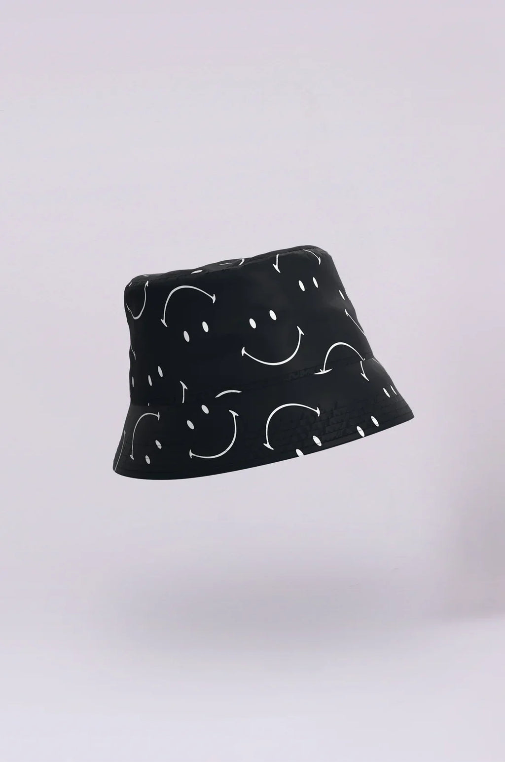 Rainkiss Classic Smiley Bucket Hat in Black
