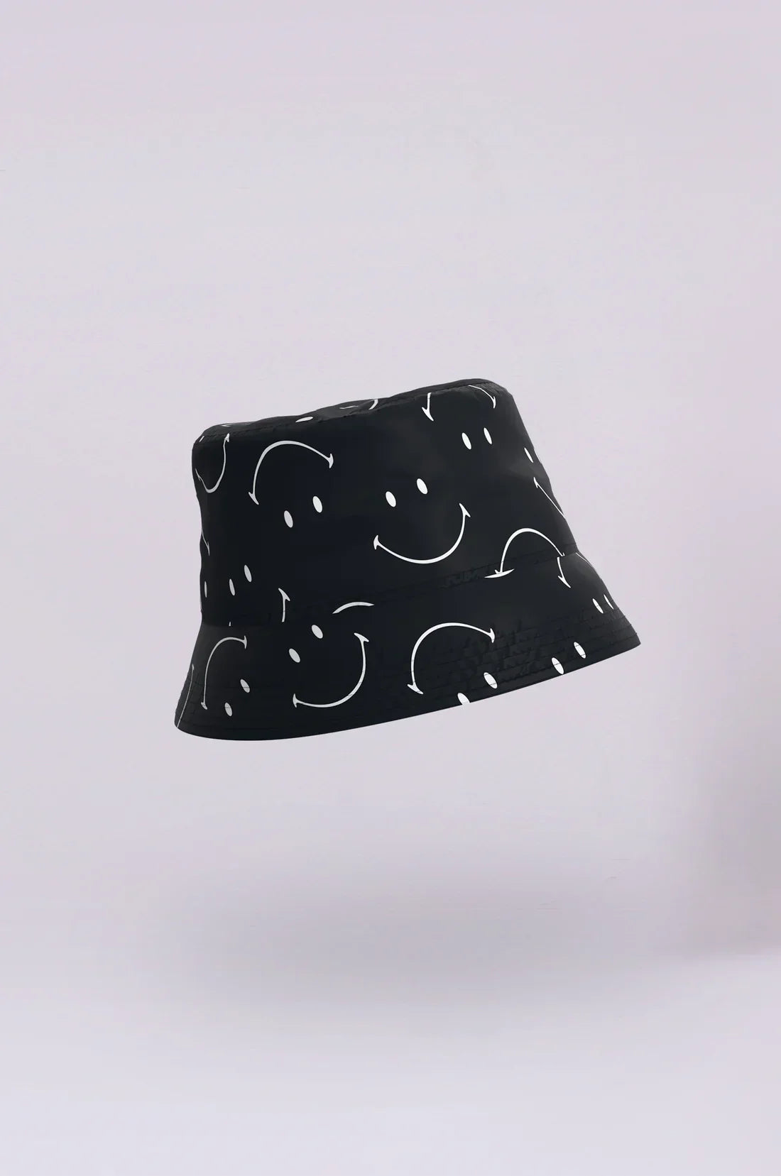 Rainkiss Classic Smiley Bucket Hat in Black