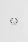 Nina Gordon Large Silver Concave Ear Cuff