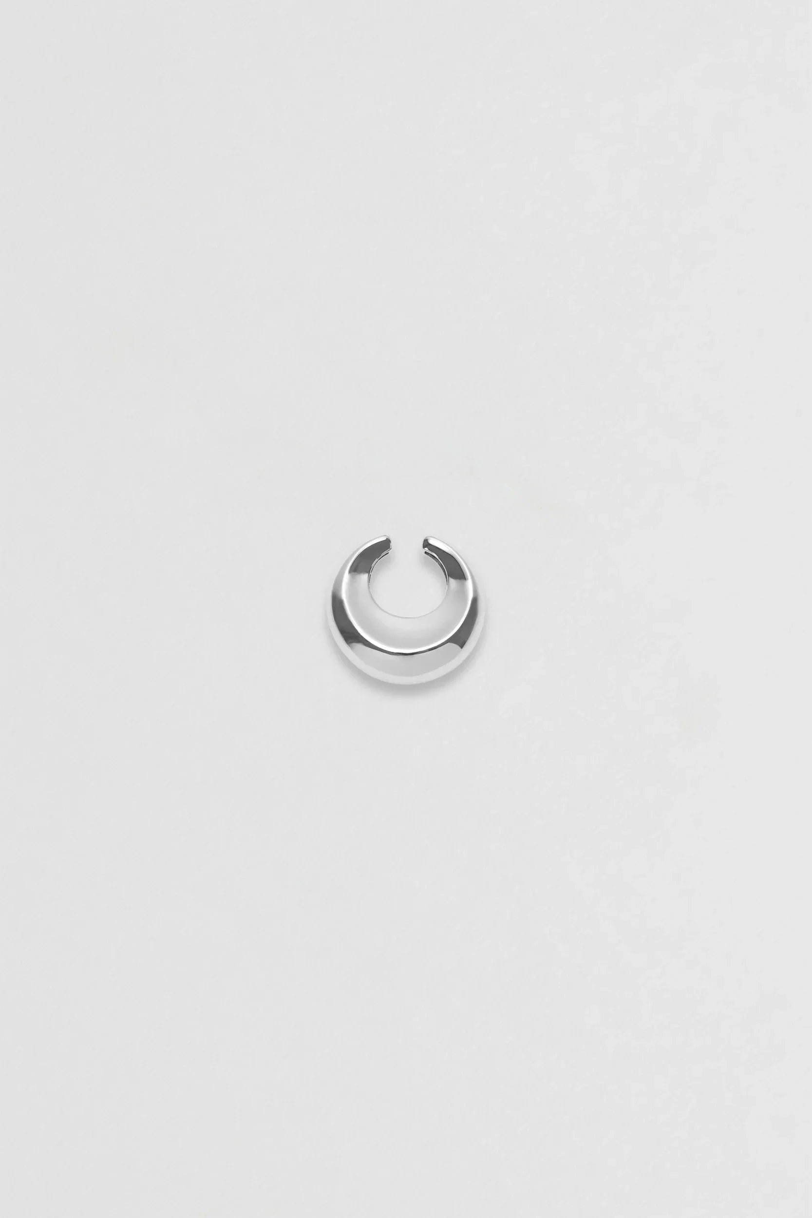 Nina Gordon Small Silver Concave Ear Cuff