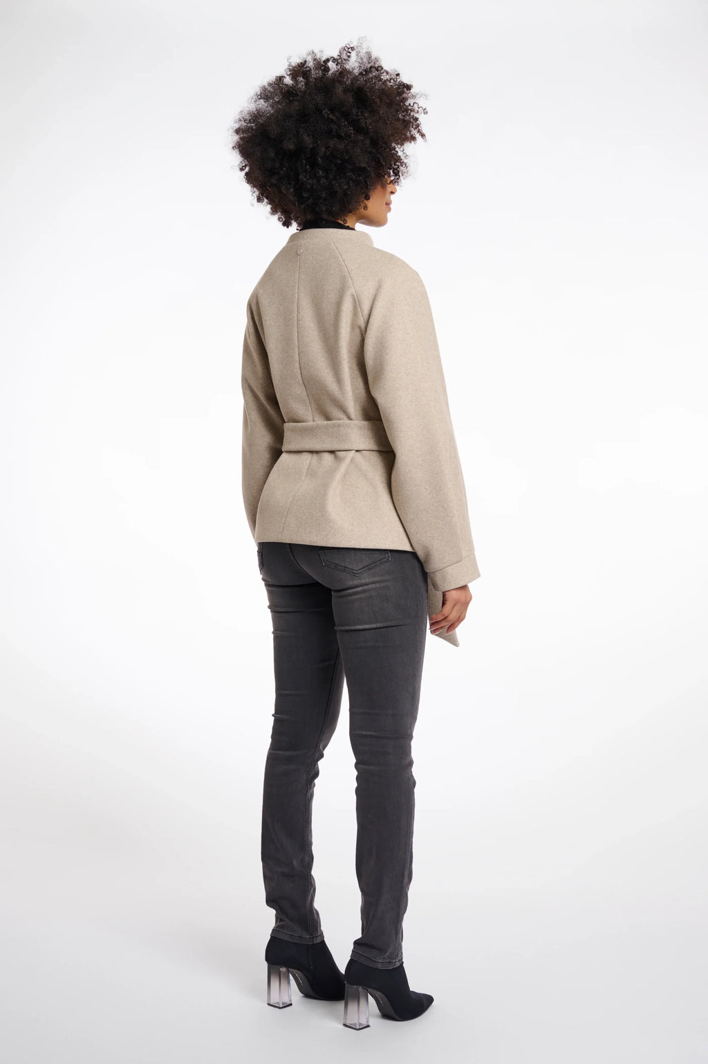 Rino & Pelle Cornelia Short Coat in Birch