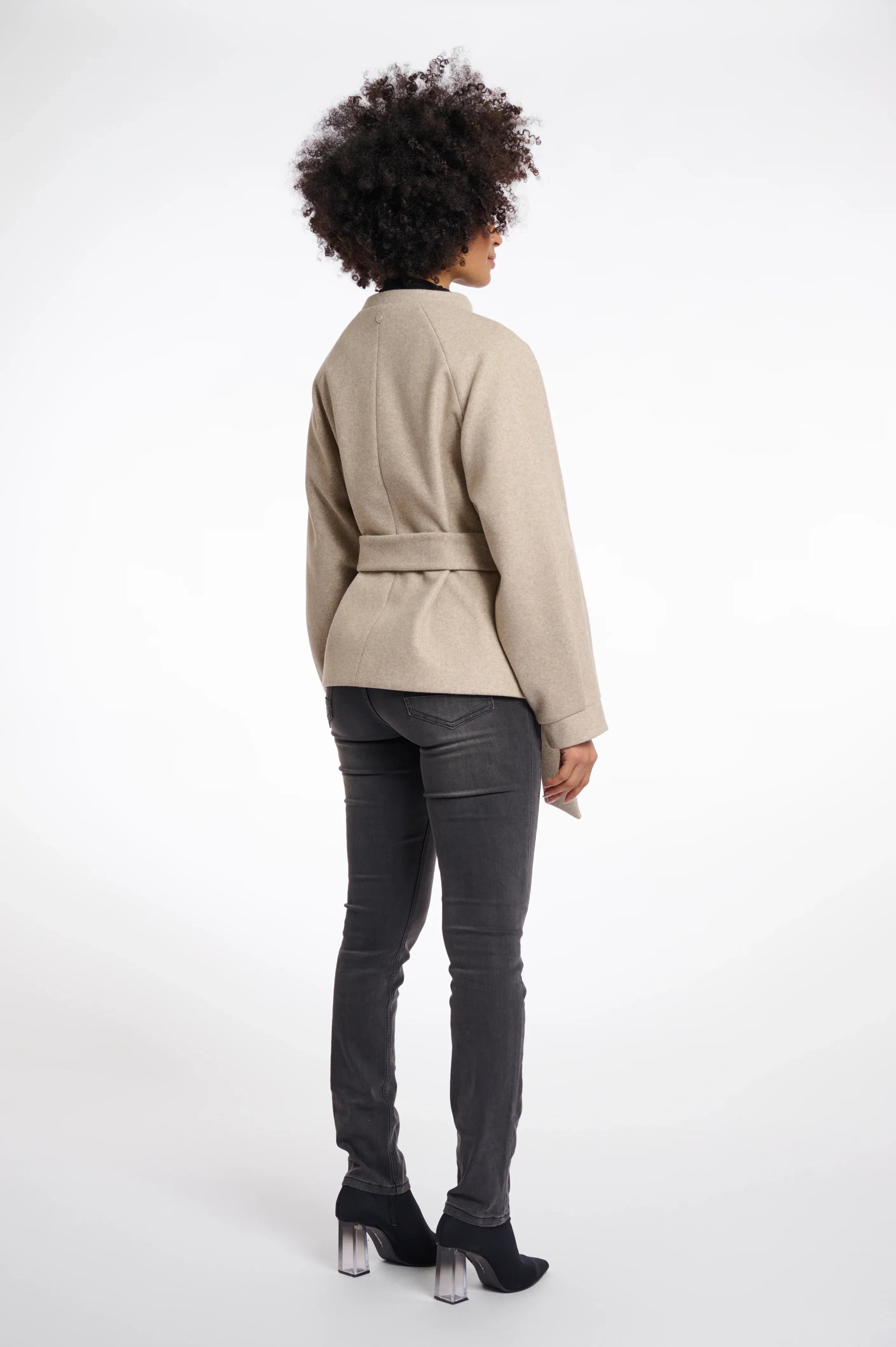 Rino & Pelle Cornelia Short Coat in Birch