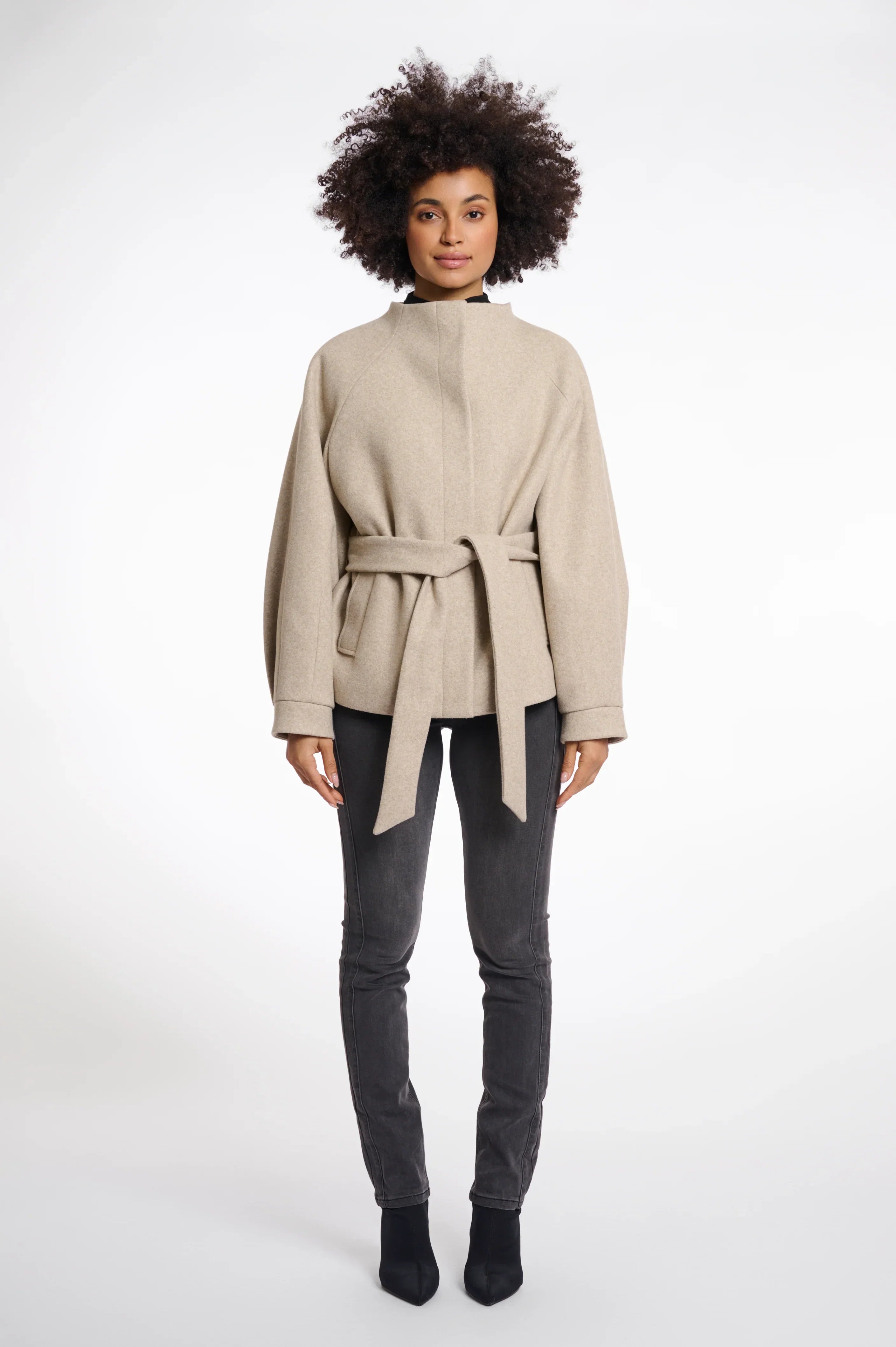 Rino & Pelle Cornelia Short Coat in Birch