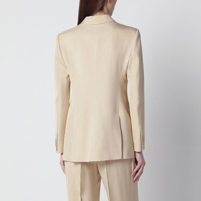 Champagne double-breasted jacket