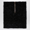 Black Tweed Miniskirt With Buttons