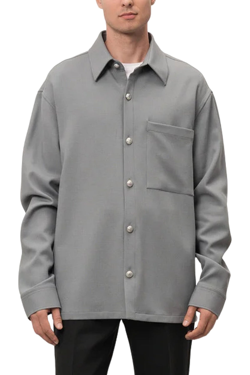 EMBOSSED BUTTONS SHIRT
