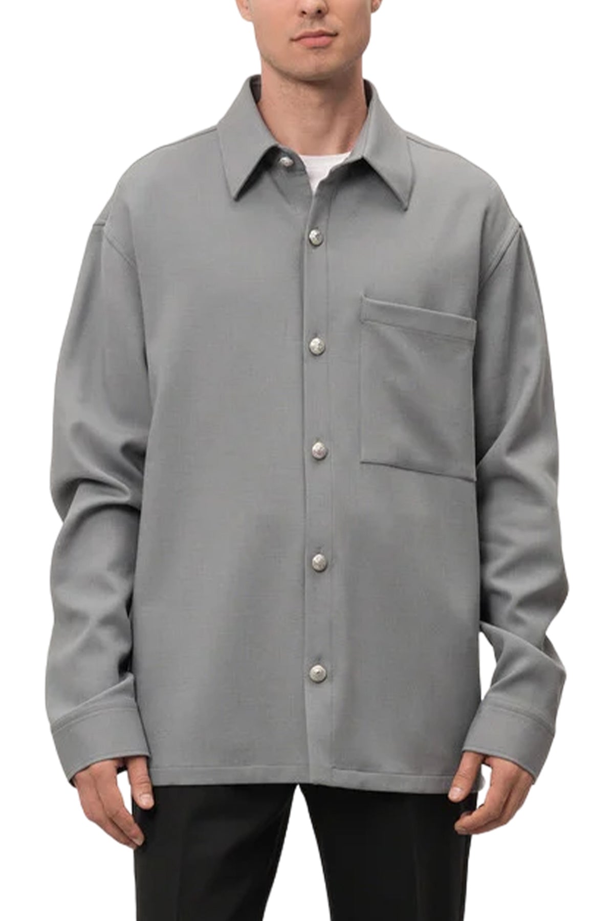 EMBOSSED BUTTONS SHIRT