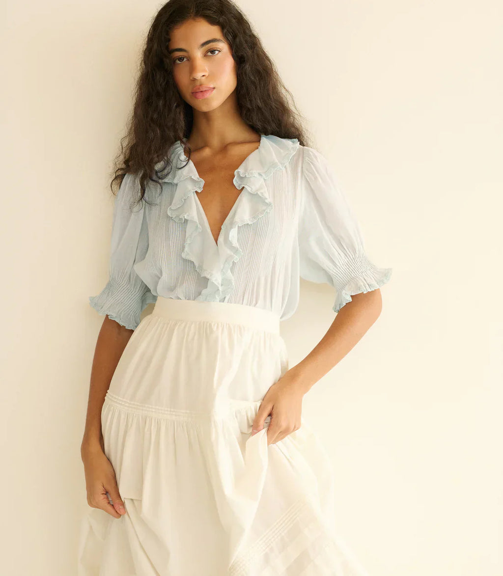 DÔEN Henri Top in Alice Blue