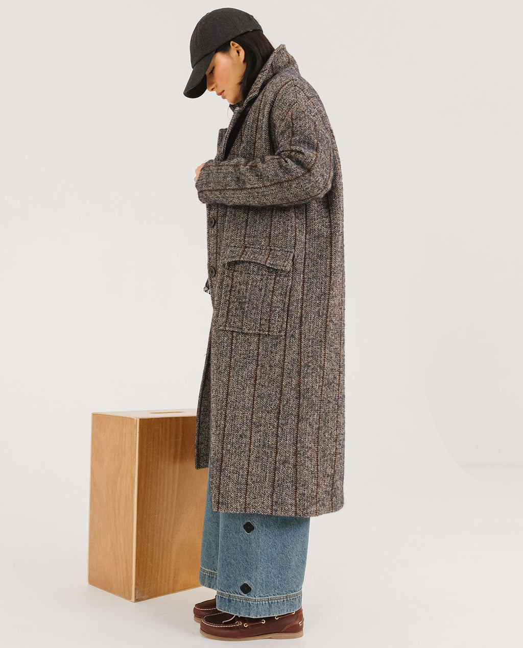 Tinsels Dorian Seasons Coat in Navy
