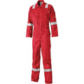 Dickies FR5401 Lightweight Pyrovatex Coverall, Flame Retardant Boiler Suit Red, 38" Chest 34" Leg
