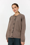 Levete Room Perle Knit Cardi in Biscuit