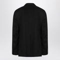 Black Single-breasted Jacket In Wool Blend