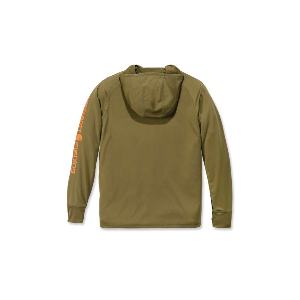 Carhartt 103572 Carhartt Force Fishing Graphic Long-Sleeve Hooded T-Shirt