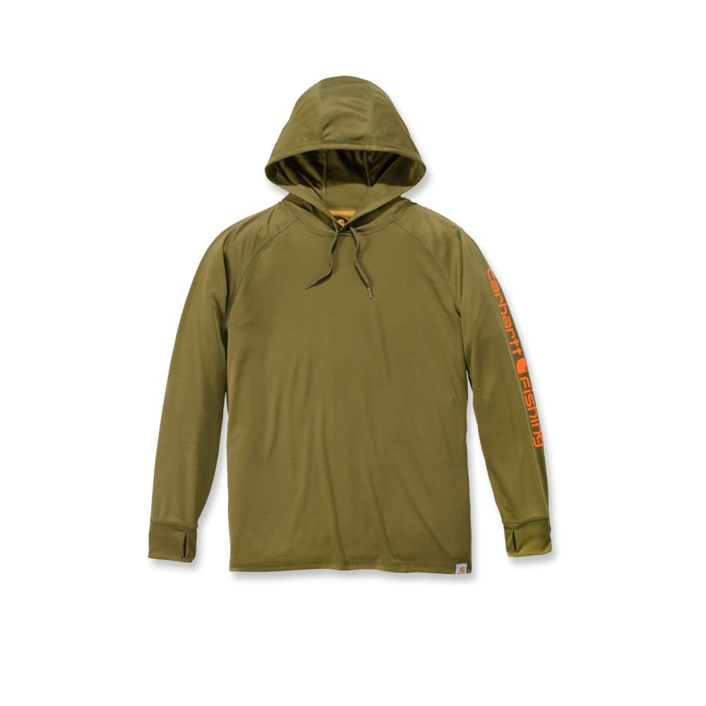 Carhartt 103572 Carhartt Force Fishing Graphic Long-Sleeve Hooded T-Shirt