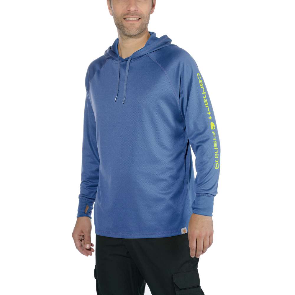 Carhartt 103572 Carhartt Force Fishing Graphic Long-Sleeve Hooded T-Shirt