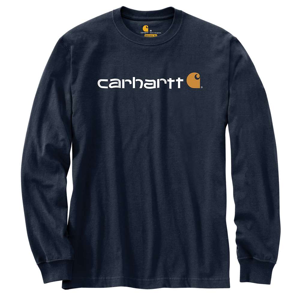 Carhartt 104107 Dearborn Relaxed Long Sleeve Logo T-Shirt