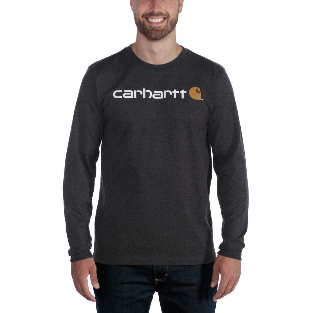 Carhartt 104107 Dearborn Relaxed Long Sleeve Logo T-Shirt