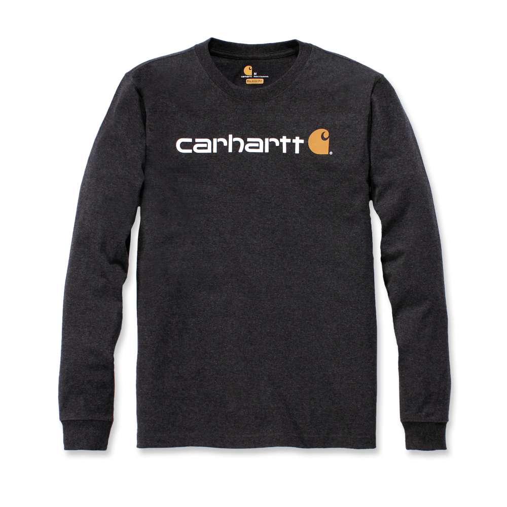 Carhartt 104107 Dearborn Relaxed Long Sleeve Logo T-Shirt