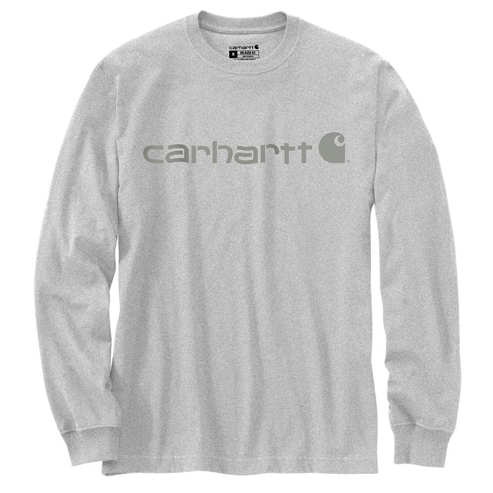 Carhartt 104107 Dearborn Relaxed Long Sleeve Logo T-Shirt