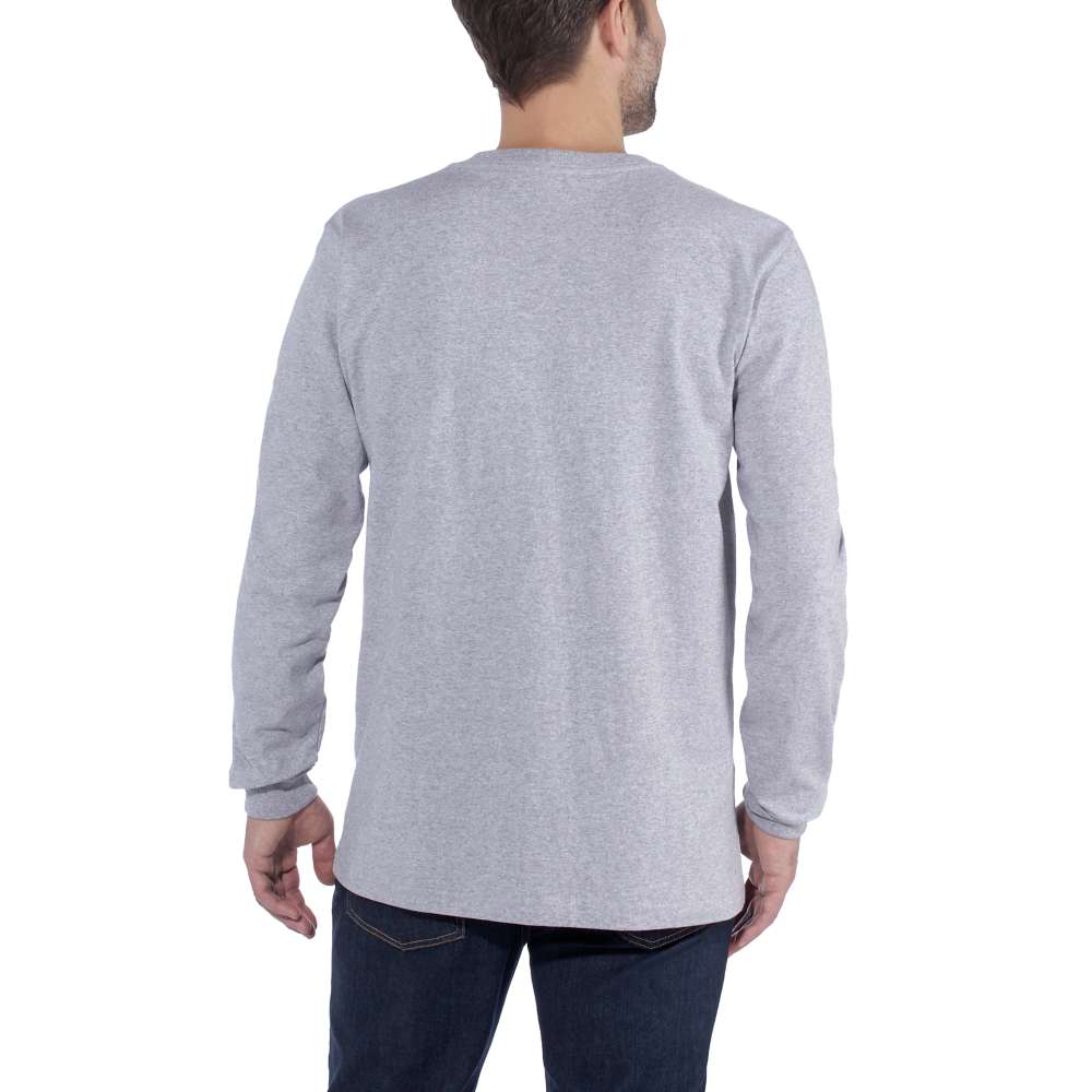 Carhartt 104107 Dearborn Relaxed Long Sleeve Logo T-Shirt