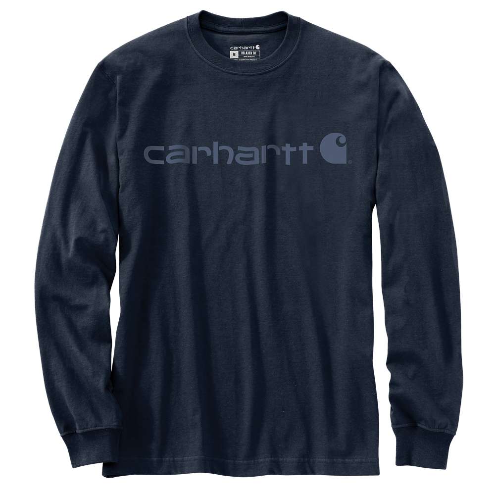 Carhartt 104107 Dearborn Relaxed Long Sleeve Logo T-Shirt