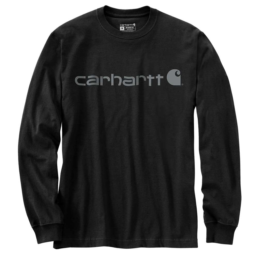 Carhartt 104107 Dearborn Relaxed Long Sleeve Logo T-Shirt