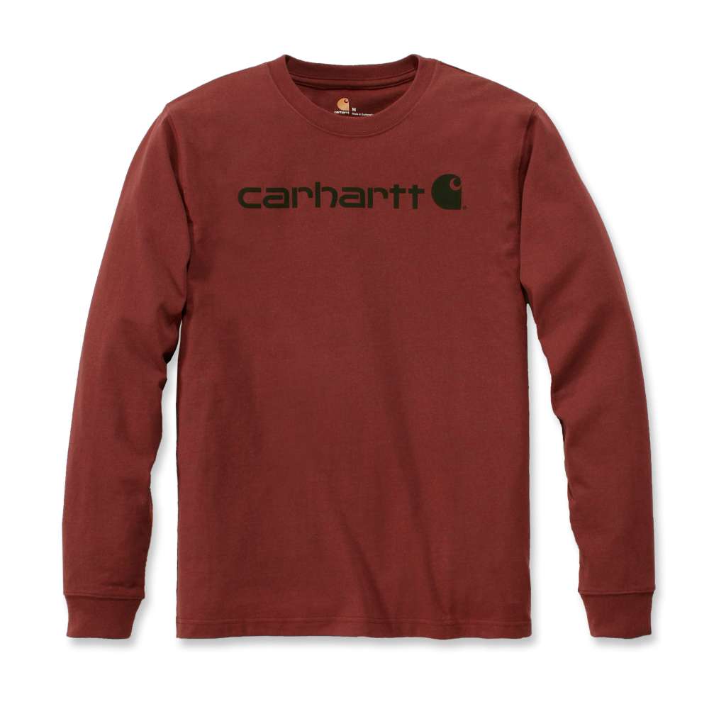 Carhartt 104107 Dearborn Relaxed Long Sleeve Logo T-Shirt