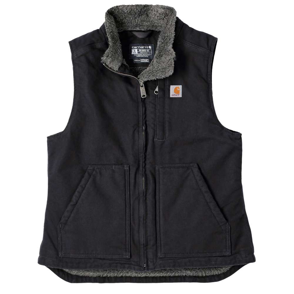 Carhartt 104224 Women's Washed Duck Mock Neck Gilet Bodywarmer